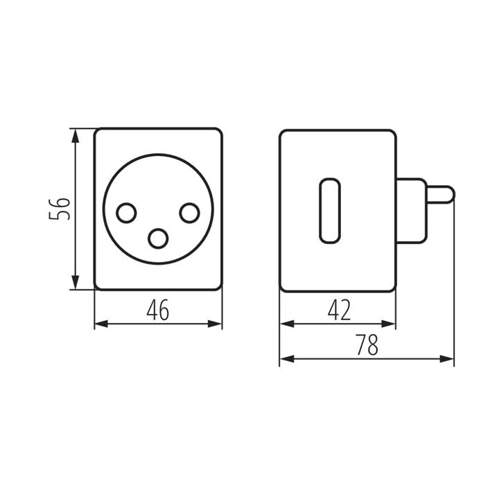 ADATTATORE PER PRESA S AD GN SCH 10A PM - KANLUX