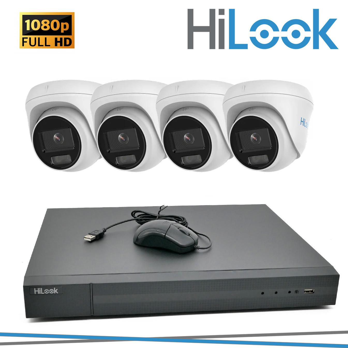 KIT DVR + 4 DOME 2MP + 1HHD 1 B ANALOGICO IN METALLO