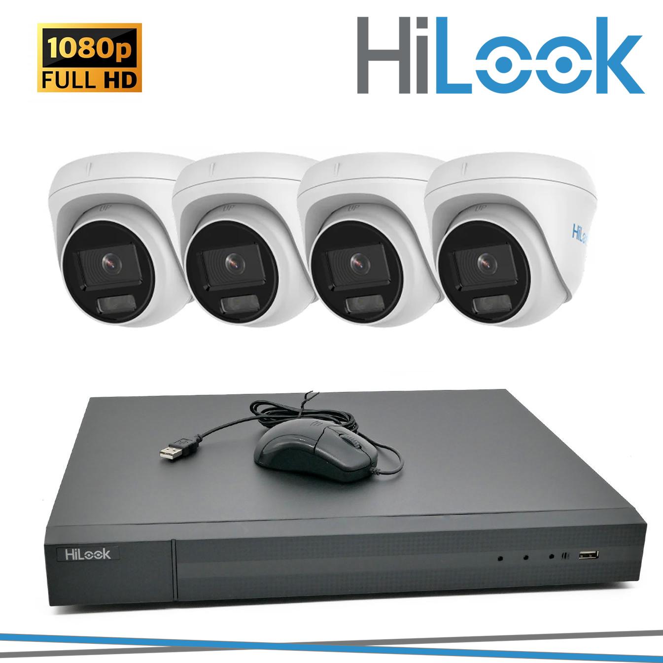 KIT DVR + 4 DOME 2MP + 1HHD 1 B ANALOGICO IN METALLO
