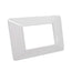 PLACCA 6003-01 3P BIANCO/VMR-P CON ANGOLI CURVI