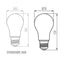 LAMPADINA LED XLED A70 18W-WW - KANLUX