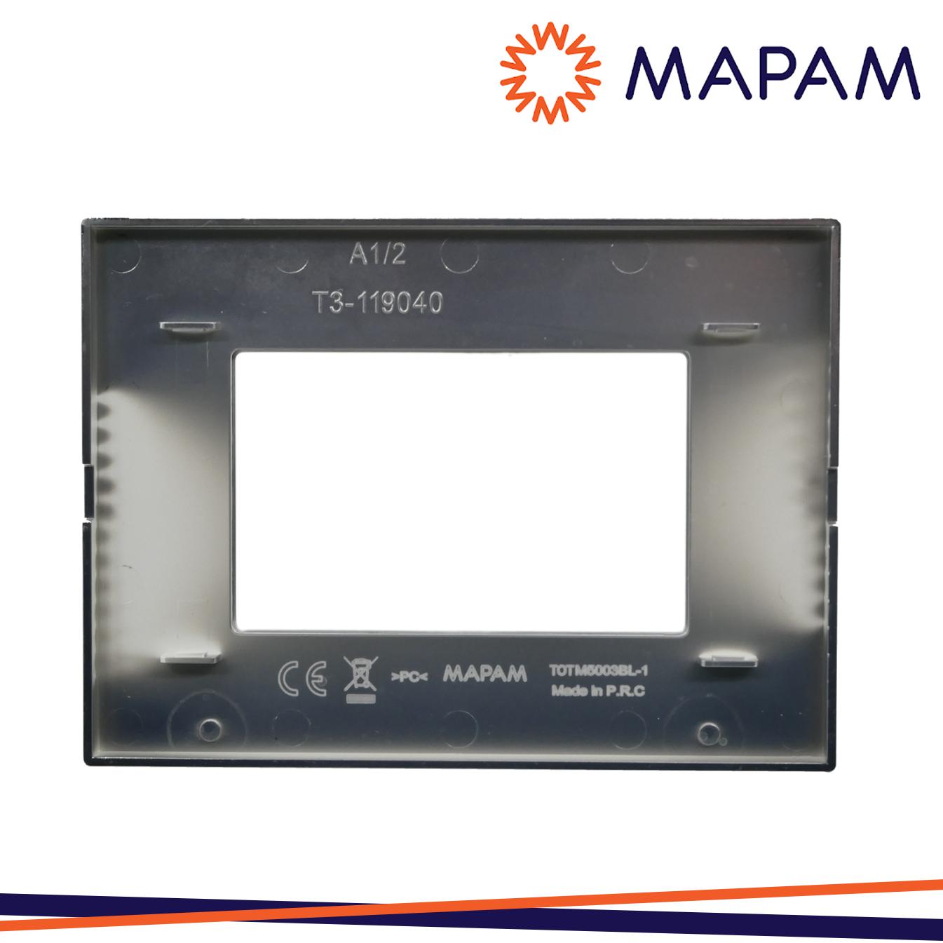 PLACCA VETRO 5003BL-1 T3 3P BIANCO