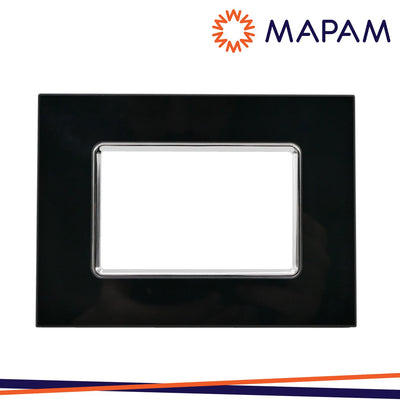 PLACCA VETRO 5003BL-2 T3 3P NERO