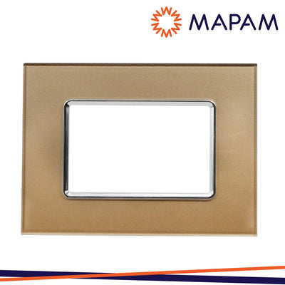PLACCA VETRO 5003BL-4 T3 3P ORO
