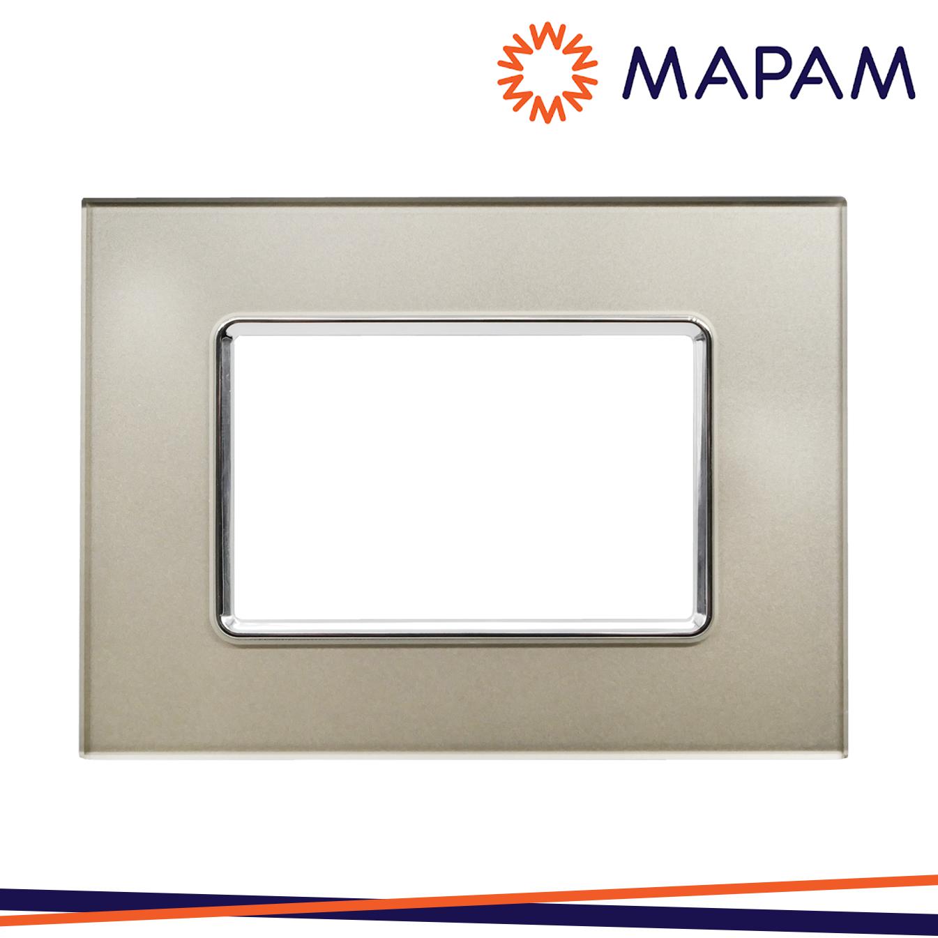 PLACCA VETRO 5003BL-5 T3 3P CHAMPAGNE