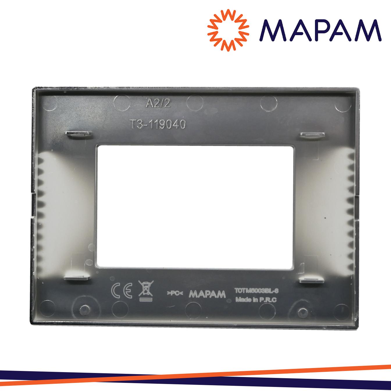 PLACCA VETRO 5003BL-6 T3 3P TESTA DI MORO