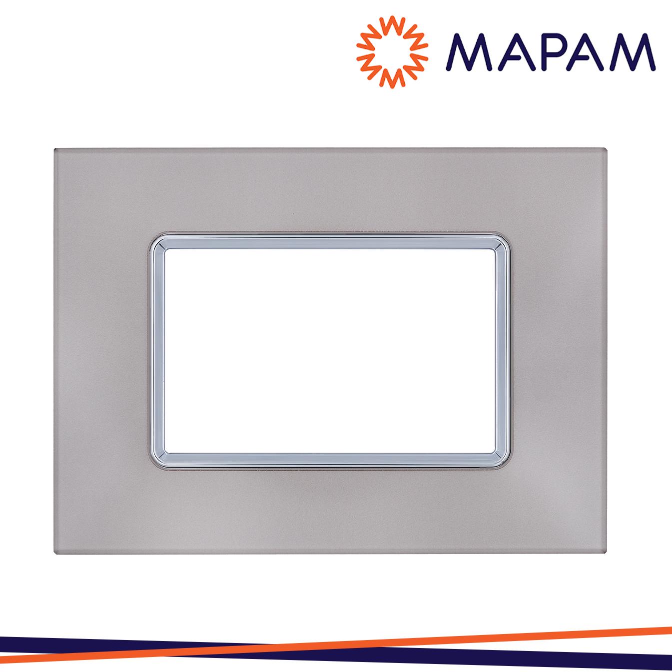 PLACCA VETRO 5003BL-8 T3 3P PLATINO MTX
