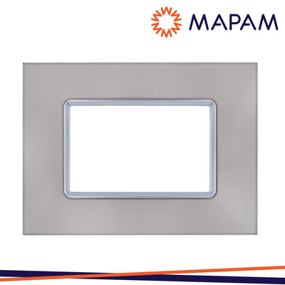 PLACCA VETRO 5003BL-8 T3 3P PLATINO MTX