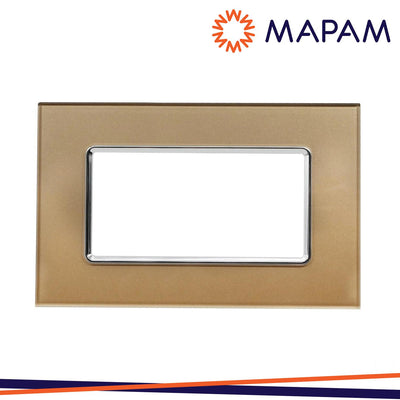 PLACCA VETRO 5004BL-4 T3 4P ORO