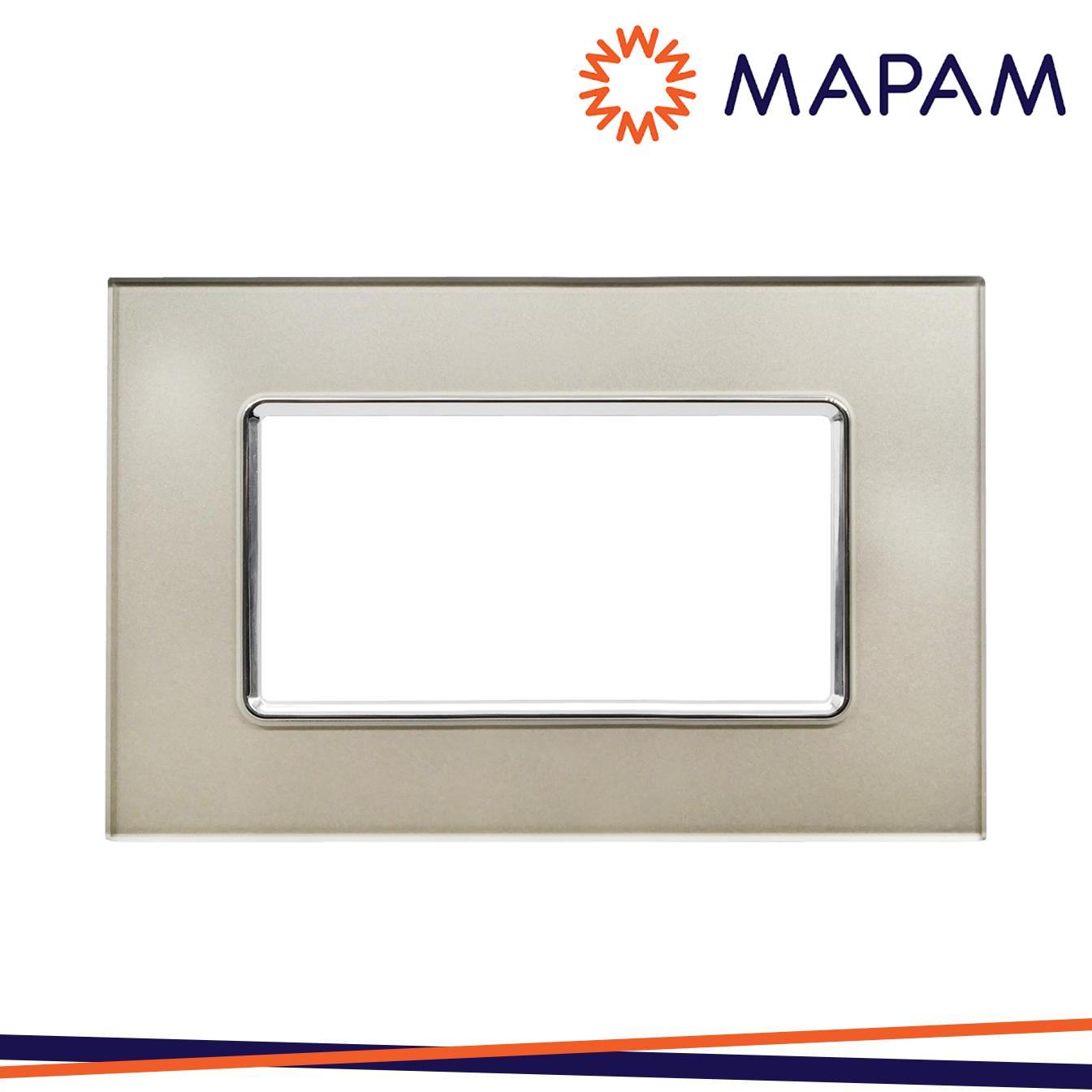 PLACCA VETRO 5004BL-5 T3 4P CHAMPAGNE