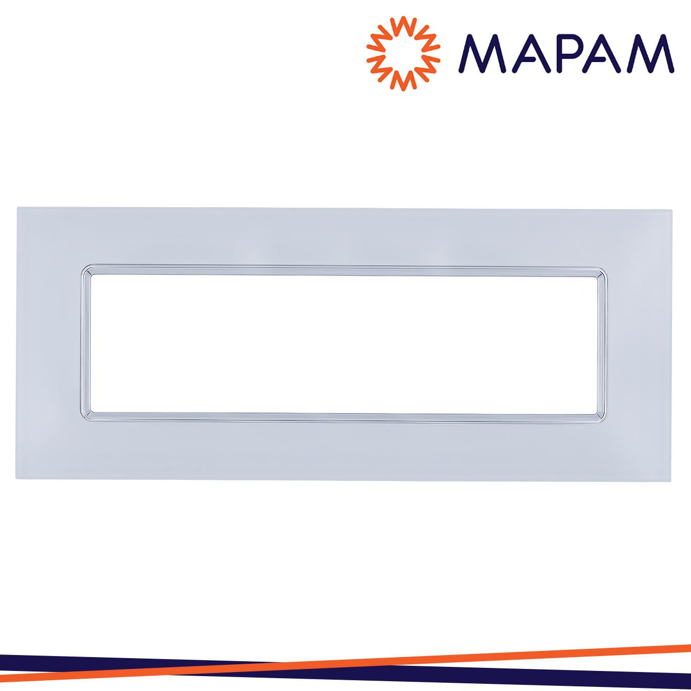 PLACCA VETRO 5006BL-1 T3 6P BIANCO