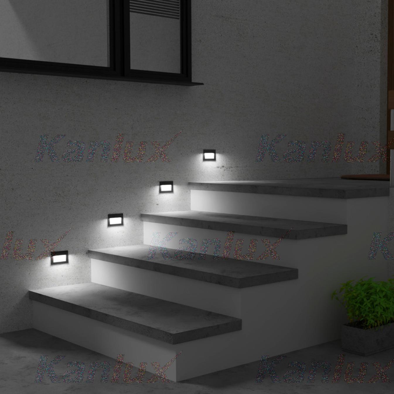 LAMPADA DA INCASSO GLASI LED 3W P WW-GR - KANLUX