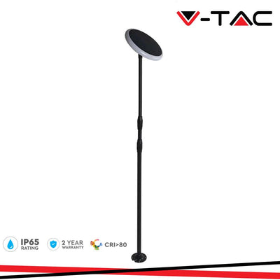 8W LED LAMPADA DA GIARDINO SOLARE CORPO BIANCO E NERO 4000K
