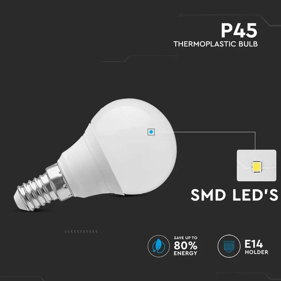 LED LAMPADINA 3.7W E14 P45 3000K
