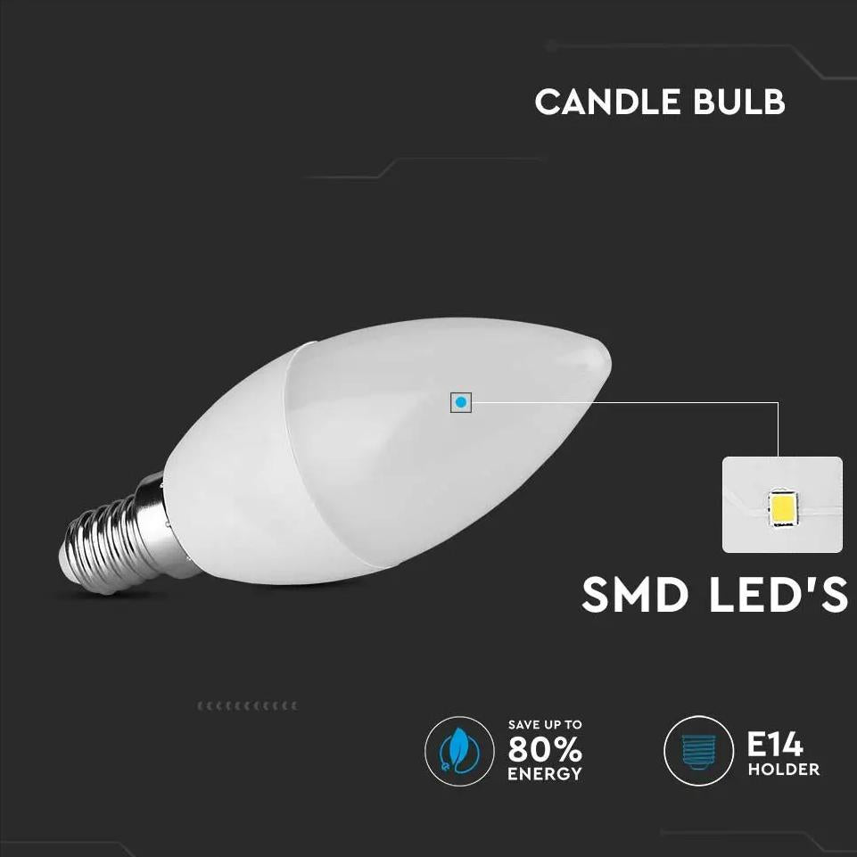 LED LAMPADINA 3.7W C37 E14 CANDELA 4000K