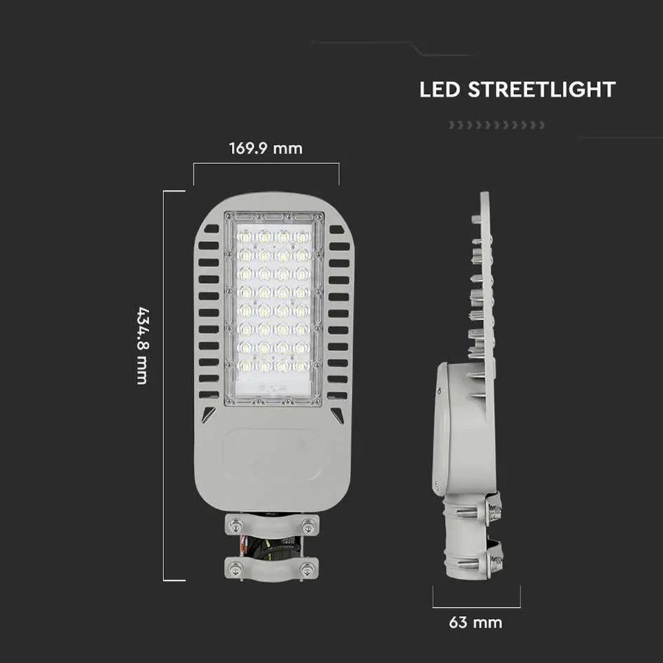LED ARMATURA STRADALE SAMSUNG CHIP 5 ANNI DI GARANZIA 50W SLIM 6400K 135 LM/W