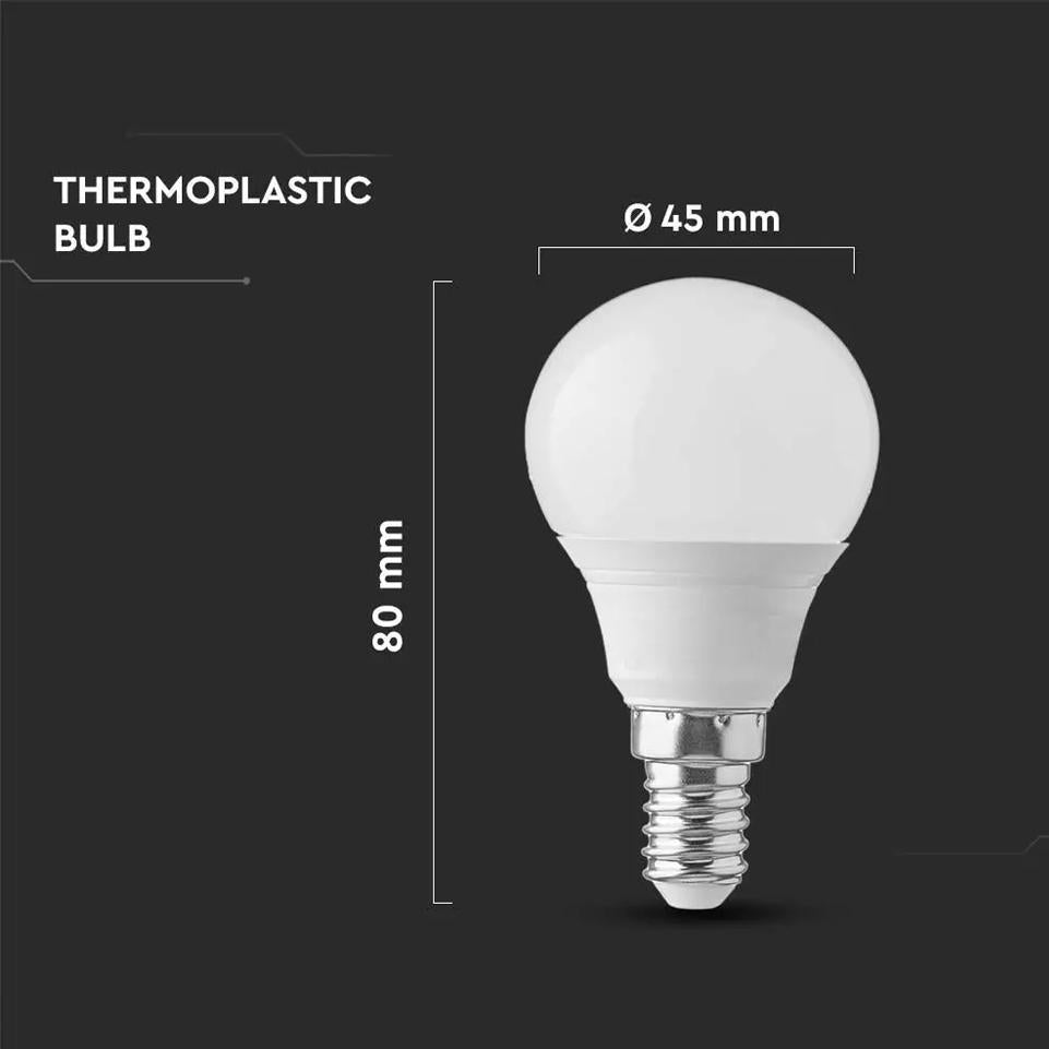 LED LAMPADINA 3.7W E14 P45 6500K