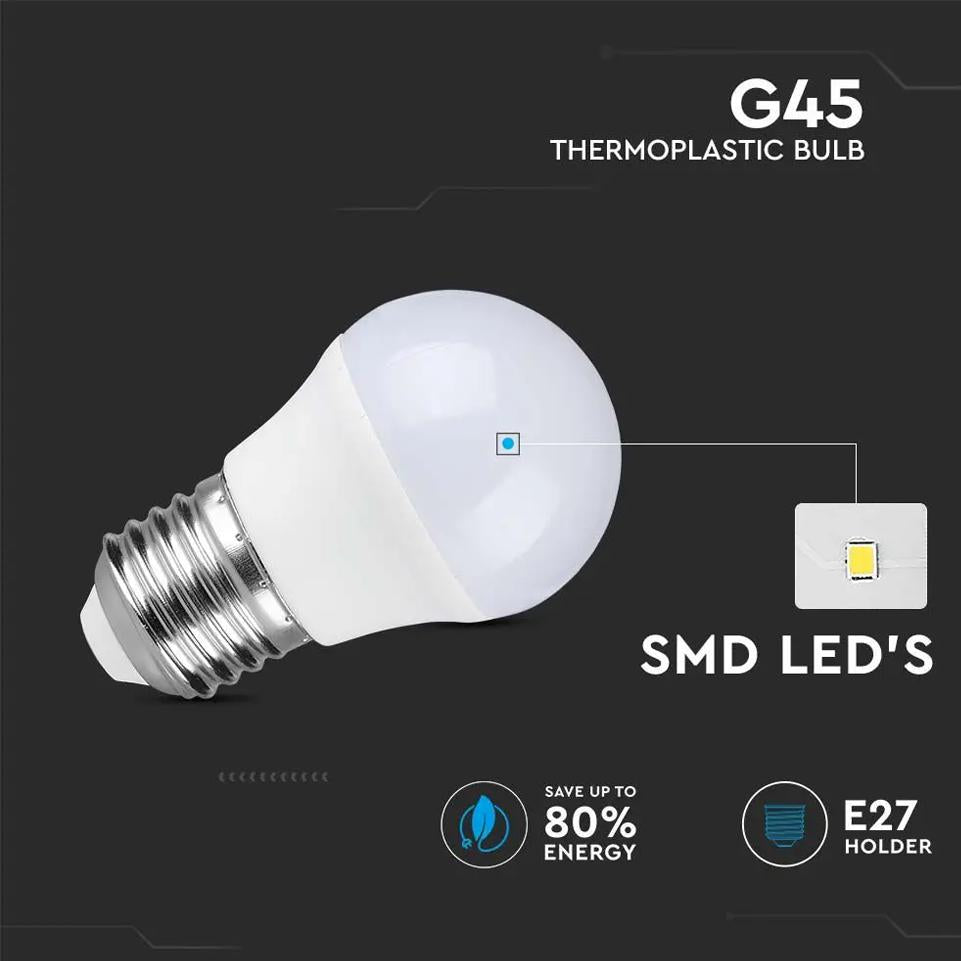 LED LAMPADINA 3.7W E27 G45 4000K