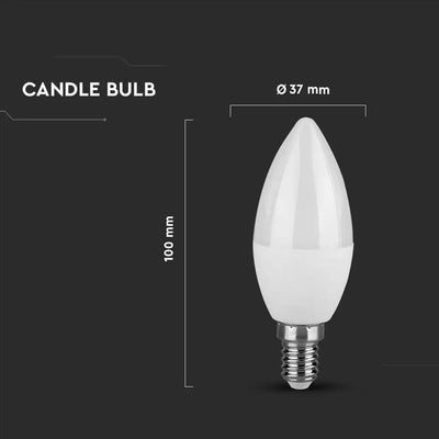 LED LAMPADINA 3.7W C37 E14 CANDELA 3000K