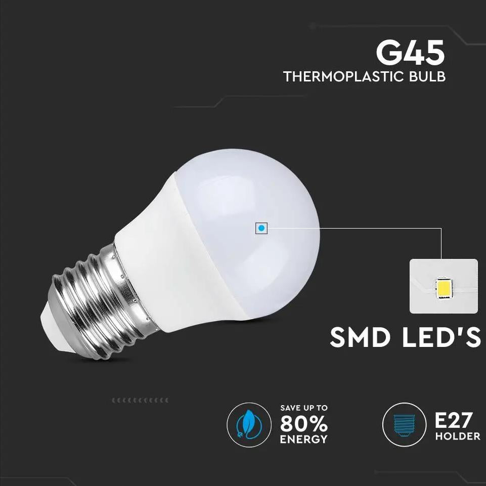 LED LAMPADINA 3.7W E27 G45 3000K