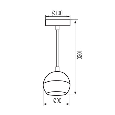 LAMPADA A SOSPENSIONE GALOBA C 1XGU10 W - KANLUX