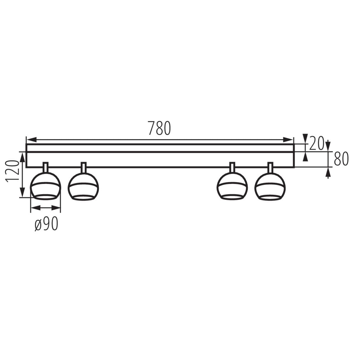 LAMPADA DA PARETE-SOFFITTO GALOBA EL-4I B - KANLUX