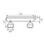 LAMPADA DA PARETE-SOFFITTO GALOBA EL-2I W - KANLUX