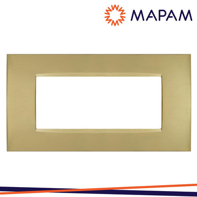 PLACCA METALLO T4 CBM7007-7 7P ORO SPAZZOLATO