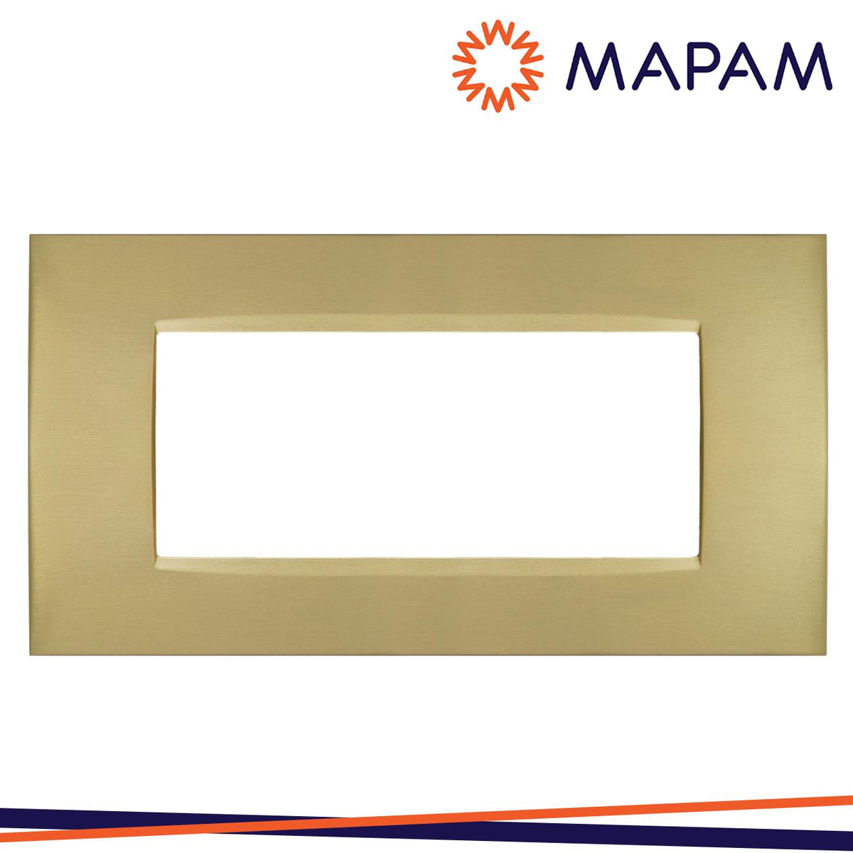 PLACCA METALLO T4 CBM7007-7 7P ORO SPAZZOLATO