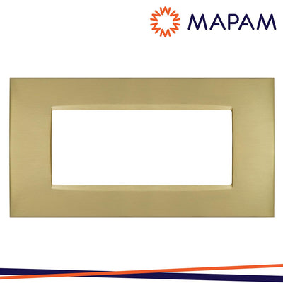 PLACCA METALLO T4 CBM7007-7 7P ORO SPAZZOLATO