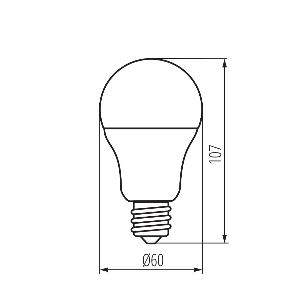 LAMPADINA LED A60 N 8W E27-NW - KANLUX