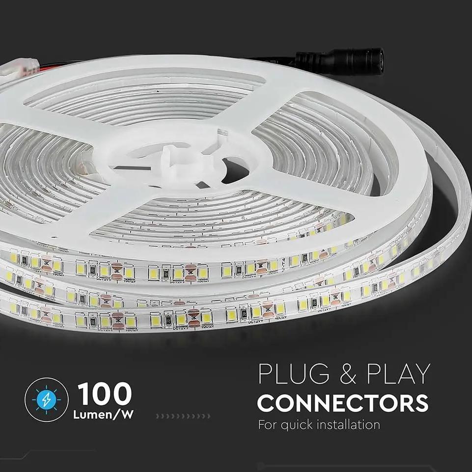 STRISCIA LED SMD3528 120 LEDS 3000K IP65