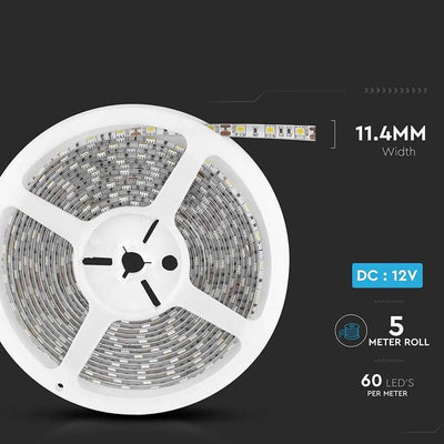 STRISCIA LED SMD5050 60 LEDS 3000K IP65
