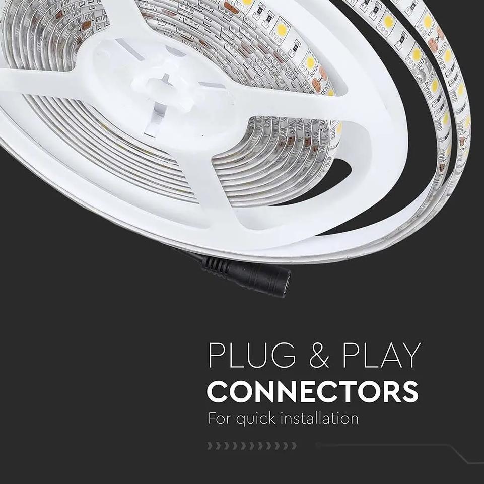 STRISCIA LED SMD5050 60 LEDS 3000K IP65