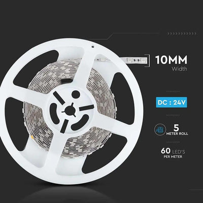 STRISCIA LED SMD5050 60 LEDS 24V 3000K IP20