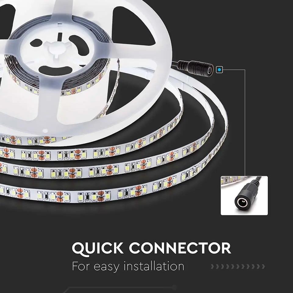 STRISCIA LED SMD2835 120 LEDS 24V IP20 3000K DOPPIO PCB 10M