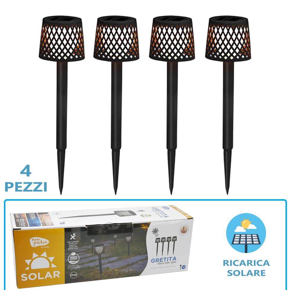 GRETITA SOLAR BLACK 3000K CONF. DA 4PZ
