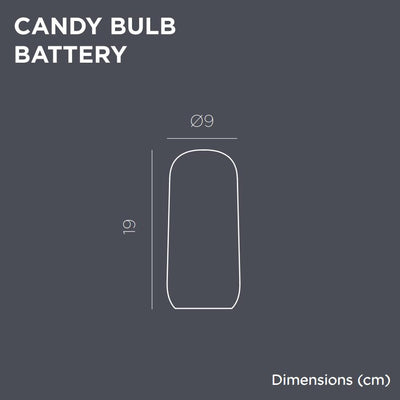 CANDY RECHARGEABLE BATTERY  INDOOR & OUTDOOR USE  FLAME EFFE