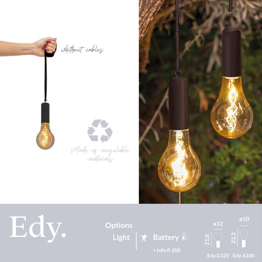 EDY RECHARGEABLE BATTERY BLACK COLOUR   INDOOR & OUTDOOR USE