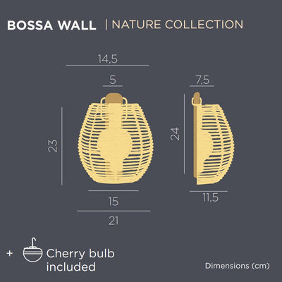 BOSSA 25 WALL RECHARGEABLE BATTERY  INDOOR & OUTDOOR USE  WA