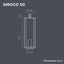 SIROCO 50 RECHARGEABLE BATTERY  INDOOR & OUTDOOR USE  FLAME