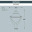 BEPPE 400 GRIGIO 48W 4000K LED