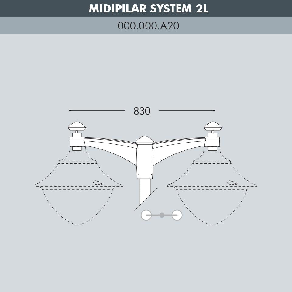 MIDIPILAR SYSTEM 2L NERO