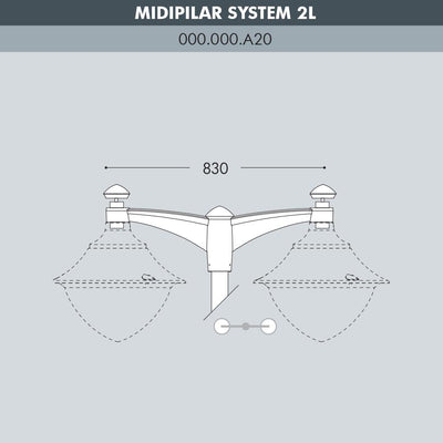 MIDIPILAR SYSTEM 2L NERO