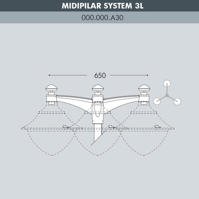 MIDIPILAR SYSTEM 3L NERO