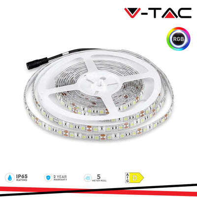 STRISCIA LED SMD5050 60 LEDS RGB IP65