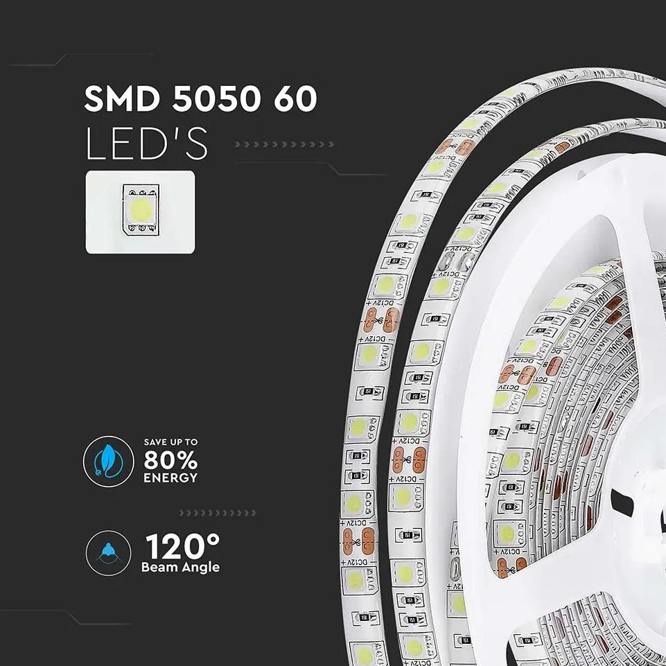 STRISCIA LED SMD5050 60 LEDS RGB IP65