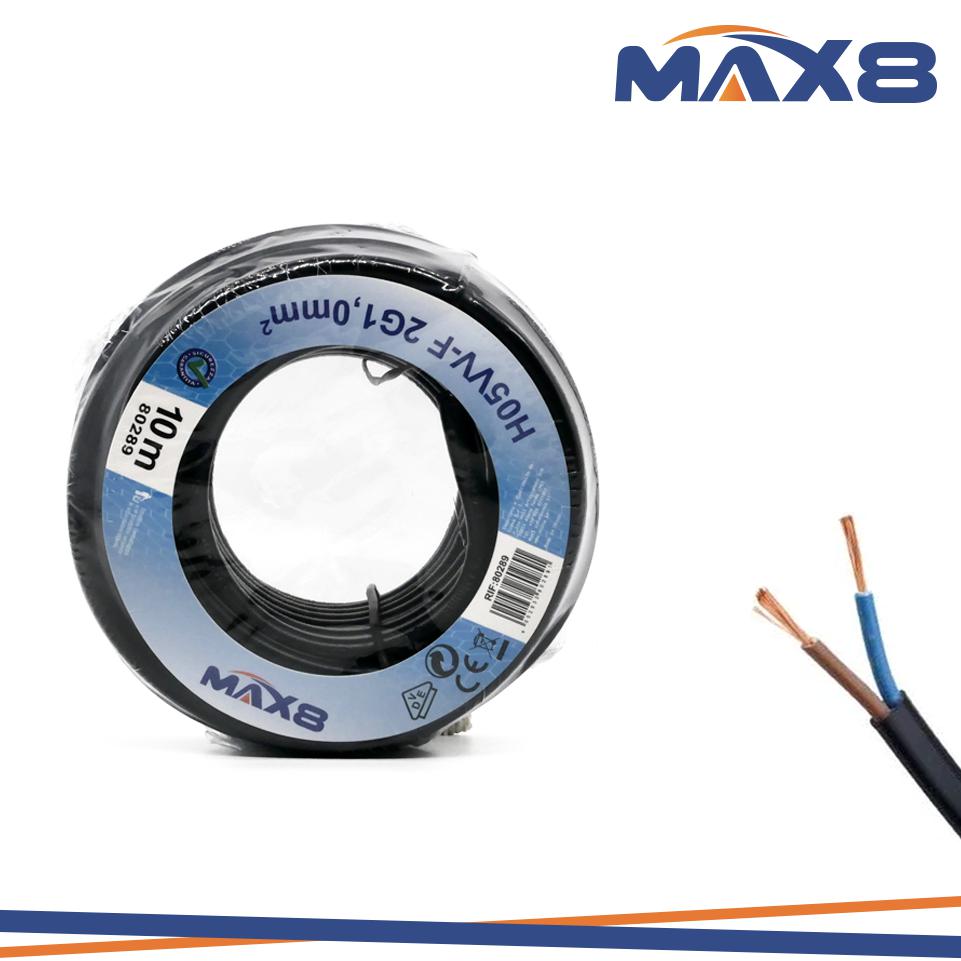 CAVO ELETTRICO 2X1MM 10MT NERO