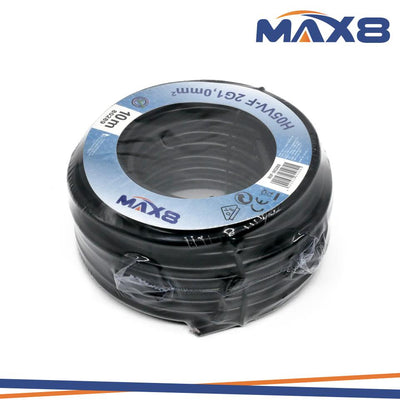 CAVO ELETTRICO 2X1MM 10MT NERO