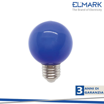 LED LAMPADA GLOBE G60 3W E27  BLU